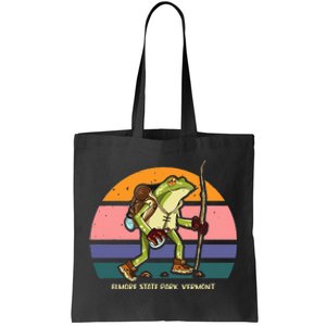 Elmore State Park Vermont Hiking Frog Camping Tote Bag