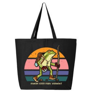 Elmore State Park Vermont Hiking Frog Camping 25L Jumbo Tote