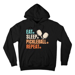 Eat Sleep Pickleball Repeat Funny Pickle Ball Player Hoodie