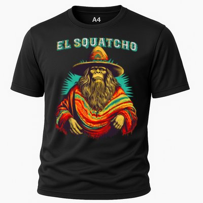 El Squatcho Poncho Western Bigfoot Funny Sasquatch Performance Shirt