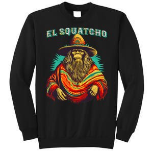 El Squatcho Poncho Western Bigfoot Funny Sasquatch Sweatshirt