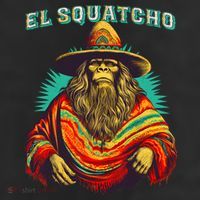 El Squatcho Poncho Western Bigfoot Funny Sasquatch 25L Jumbo Tote
