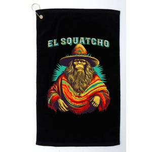 El Squatcho Poncho Western Bigfoot Funny Sasquatch Platinum Collection Golf Towel