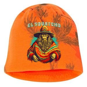 El Squatcho Poncho Western Bigfoot Funny Sasquatch Kati - Camo Knit Beanie