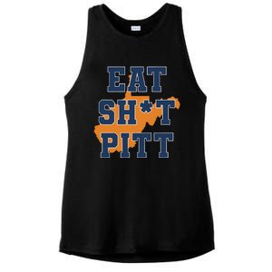 Eat Shit Pitt Ladies PosiCharge Tri-Blend Wicking Tank