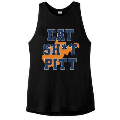 Eat Shit Pitt Ladies PosiCharge Tri-Blend Wicking Tank