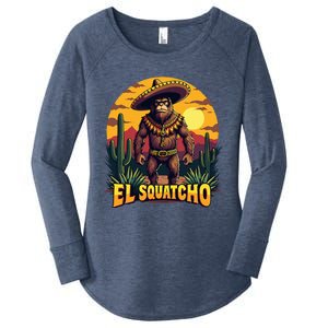 El Squatcho Poncho Women's Perfect Tri Tunic Long Sleeve Shirt