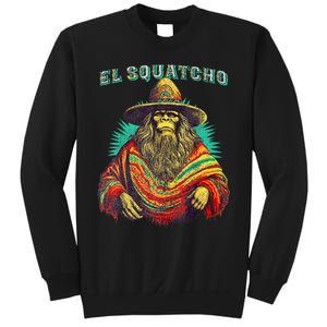 El Squatcho Poncho Western Bigfoot Funny Sasquatch Sweatshirt