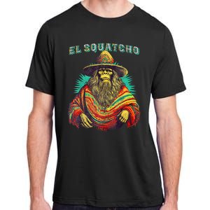 El Squatcho Poncho Western Bigfoot Funny Sasquatch Adult ChromaSoft Performance T-Shirt