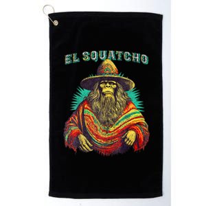 El Squatcho Poncho Western Bigfoot Funny Sasquatch Platinum Collection Golf Towel