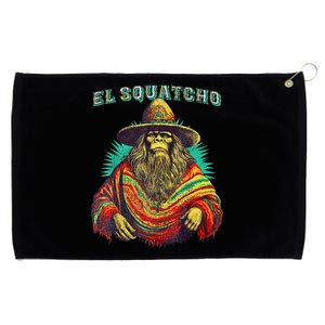 El Squatcho Poncho Western Bigfoot Funny Sasquatch Grommeted Golf Towel