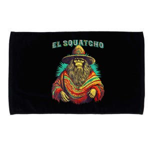 El Squatcho Poncho Western Bigfoot Funny Sasquatch Microfiber Hand Towel