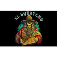 El Squatcho Poncho Taco Western Bigfoot Sasquatch Lovers Bumper Sticker