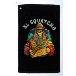 El Squatcho Poncho Taco Western Bigfoot Sasquatch Lovers Platinum Collection Golf Towel