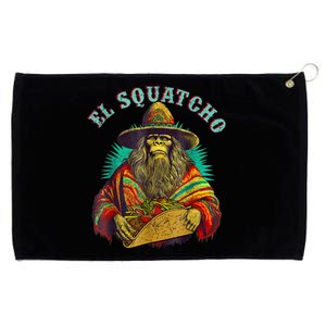 El Squatcho Poncho Taco Western Bigfoot Sasquatch Lovers Grommeted Golf Towel