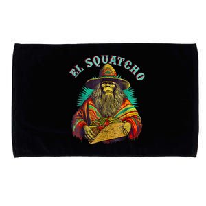 El Squatcho Poncho Taco Western Bigfoot Sasquatch Lovers Microfiber Hand Towel