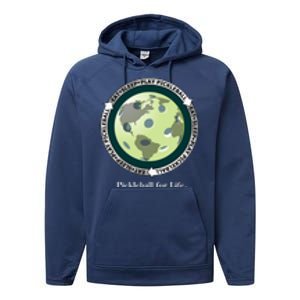 Pickleball | Fun Pickleball | Great Pickleball | Pickleball Shirt | Eat Sleep Pickleball Performance Fleece Hoodie