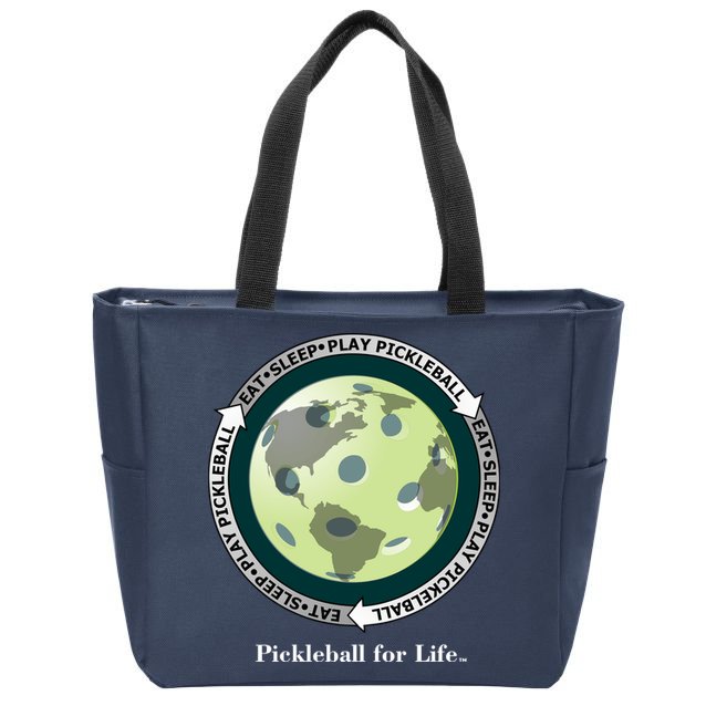 Pickleball | Fun Pickleball | Great Pickleball | Pickleball Shirt | Eat Sleep Pickleball Zip Tote Bag