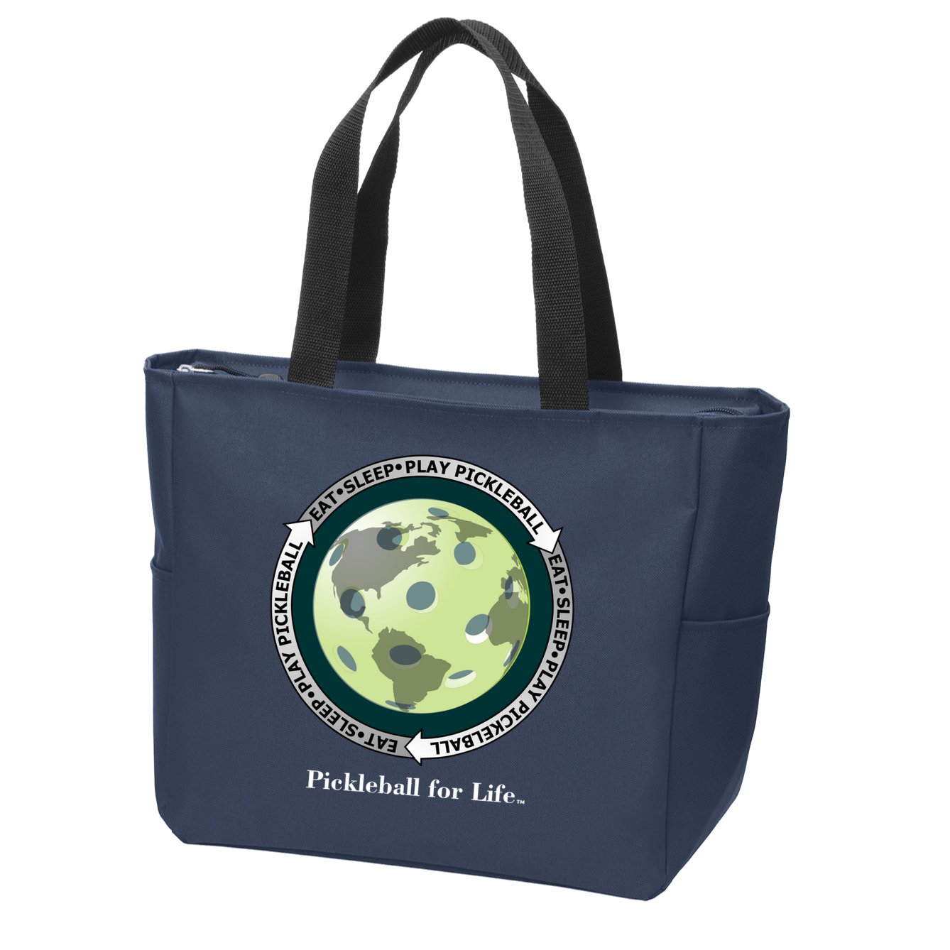 Pickleball | Fun Pickleball | Great Pickleball | Pickleball Shirt | Eat Sleep Pickleball Zip Tote Bag