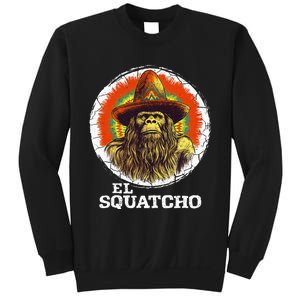 El Squatcho Portrait Western Bigfoot Funny Sasquatch Sweatshirt