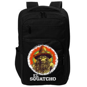 El Squatcho Portrait Western Bigfoot Funny Sasquatch Impact Tech Backpack