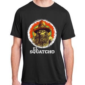 El Squatcho Portrait Western Bigfoot Funny Sasquatch Adult ChromaSoft Performance T-Shirt