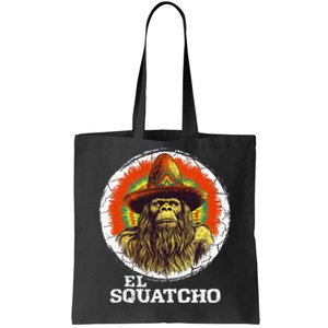 El Squatcho Portrait Western Bigfoot Funny Sasquatch Tote Bag