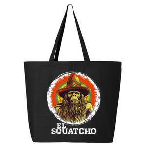 El Squatcho Portrait Western Bigfoot Funny Sasquatch 25L Jumbo Tote