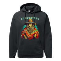 El Squatcho Poncho – Western Bigfoot Funny Sasquatch Performance Fleece Hoodie