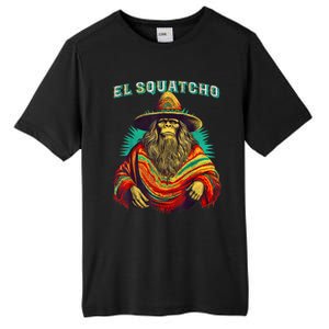 El Squatcho Poncho – Western Bigfoot Funny Sasquatch Tall Fusion ChromaSoft Performance T-Shirt