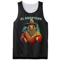 El Squatcho Poncho – Western Bigfoot Funny Sasquatch Mesh Reversible Basketball Jersey Tank