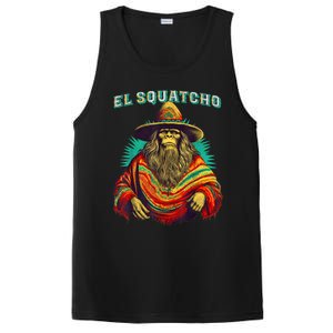 El Squatcho Poncho – Western Bigfoot Funny Sasquatch PosiCharge Competitor Tank