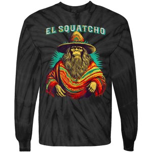 El Squatcho Poncho – Western Bigfoot Funny Sasquatch Tie-Dye Long Sleeve Shirt