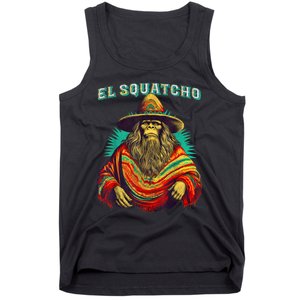 El Squatcho Poncho – Western Bigfoot Funny Sasquatch Tank Top