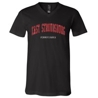 East Stroudsburg Pennsylvania College Style V-Neck T-Shirt