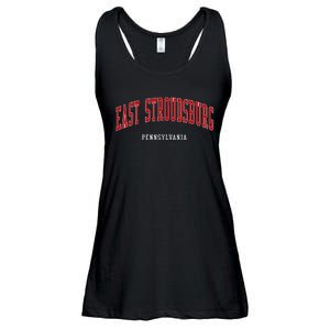 East Stroudsburg Pennsylvania College Style Ladies Essential Flowy Tank