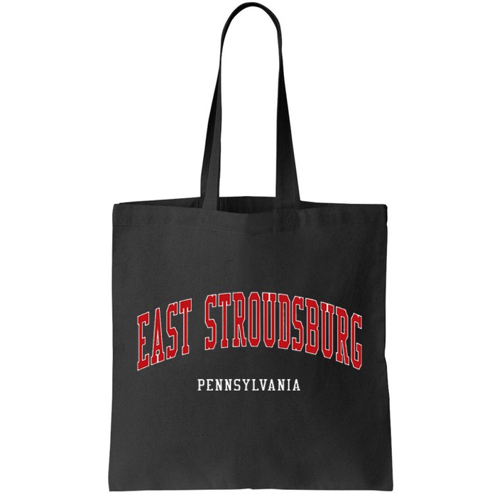 East Stroudsburg Pennsylvania College Style Tote Bag