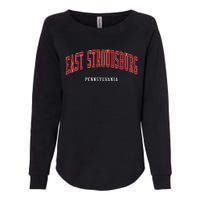 East Stroudsburg Pennsylvania College Style Womens California Wash Sweatshirt