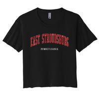 East Stroudsburg Pennsylvania College Style Women's Crop Top Tee