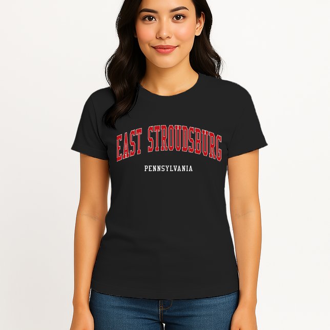 East Stroudsburg Pennsylvania College Style Womens T-Shirt