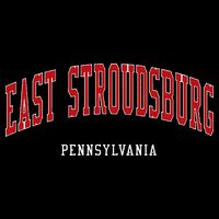 East Stroudsburg Pennsylvania College Style Zip Tote Bag