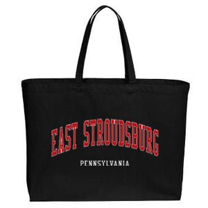 East Stroudsburg Pennsylvania College Style Cotton Canvas Jumbo Tote