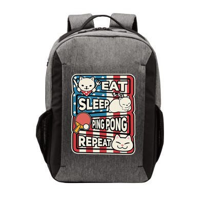 Eat Sleep Ping Pong Repeat Patriotic Table Tennis Outfit Vector Backpack