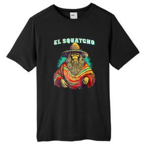 El Squatcho Poncho – Western Bigfoot Funny Sasquatch Gift Tall Fusion ChromaSoft Performance T-Shirt