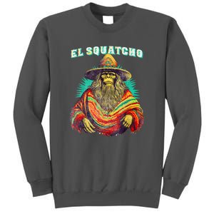 El Squatcho Poncho – Western Bigfoot Funny Sasquatch Gift Tall Sweatshirt