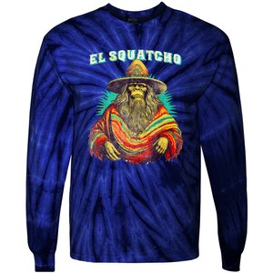 El Squatcho Poncho – Western Bigfoot Funny Sasquatch Gift Tie-Dye Long Sleeve Shirt