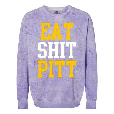 Eat Shit Pitt Colorblast Crewneck Sweatshirt