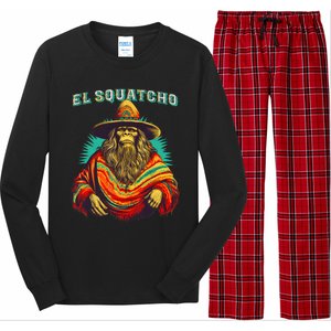 El Squatcho Poncho Western Bigfoot Funny Sasquatch Long Sleeve Pajama Set