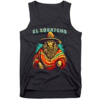 El Squatcho Poncho Western Bigfoot Funny Sasquatch Tank Top