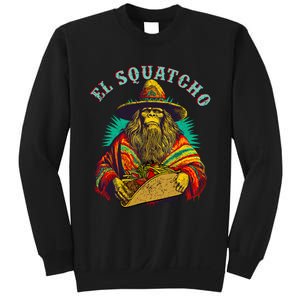 El Squatcho Poncho Taco Western Bigfoot Sasquatch Lovers Sweatshirt